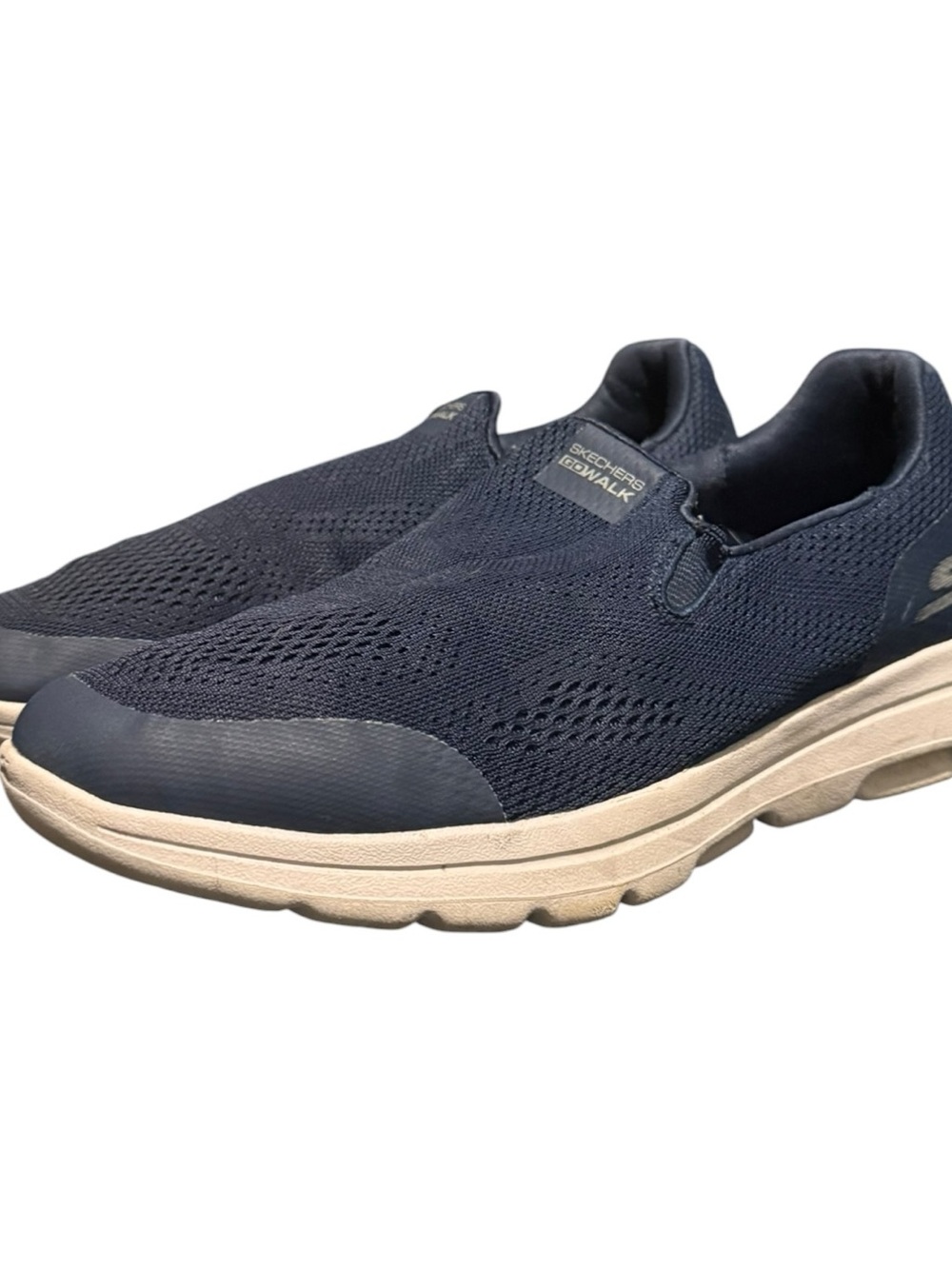 Skechers Men's Size 9 US Navy Blue GoWalk Shoes Goga Max SN 15600 Slip-Ins Gen 5